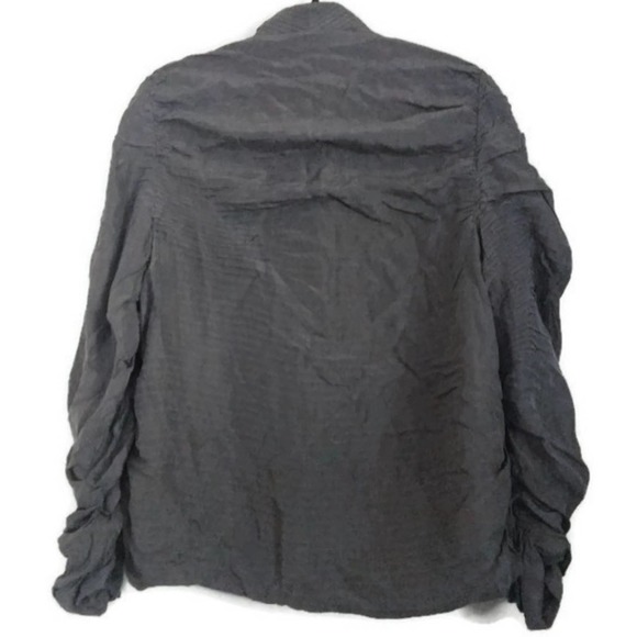 Eileen Fisher 100% Silk Open Front Cardigan - Picture 5 of 8